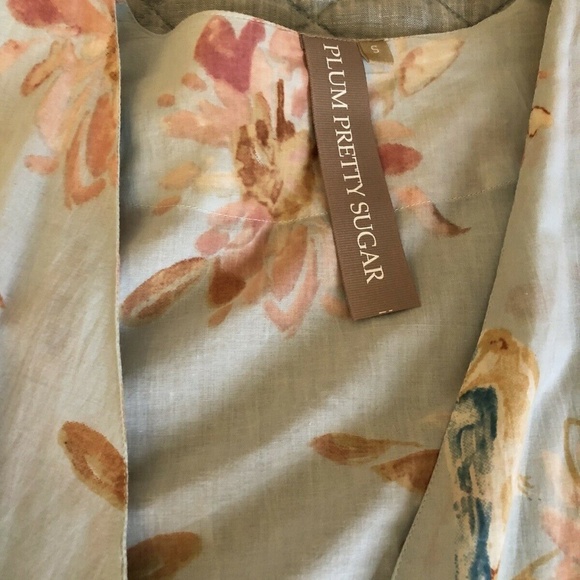 Plum Pretty Sugar Kimono / robe / dressing gown Viviette Encounters A Lark - Picture 11 of 15